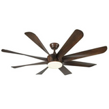 KDK 8 Blades 62″ Ceiling Fan - Dark Wood (KDK-102)
