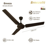Breezalit Breeza 3 Blades 36″ Ceiling Fan - Smoke Brown (BZ-113)