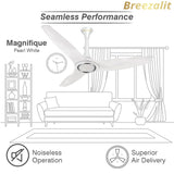 Breezalit Magnifique 3 Blades 50″ Ceiling Fan - Pearl White (BZ-107)