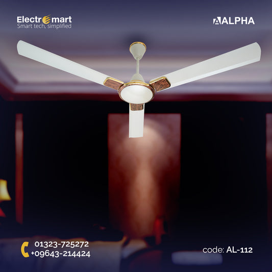 ALPHA ENTIZER GOLDEN TEAK WOOD 56" & 48" CEILING FAN (AL-112)