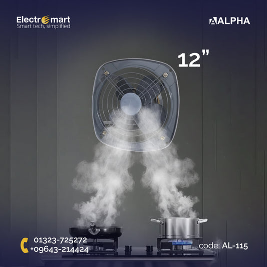 Alpha | Fresh Air Exhaust Fan 12" (In & Out) (AL-115)