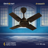 Breezalit Breeza 4 Blades 24″ Ceiling Fan - Golden (BZ-109)