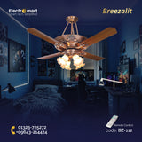 Breezalit Elegance 4 Blades 48″ Underlight Ceiling Fan - Antique Copper (BZ-112)