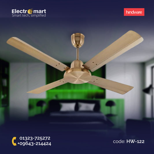 Hindware Delito 48" Luxury Ceiling Fan – Antique Brass Finish (HW-121)