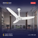 Hindware Magnifique 48" Luxury Ceiling Fan – Pearl White Finish (HW-126)