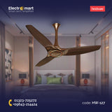 Hindware Magnifique 48" Luxury Ceiling Fan – Hazel Brown Finish (HW-127)