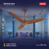 Hindware Magnifique 48" Luxury Ceiling Fan – Walnut Wood Finish (HW-128)