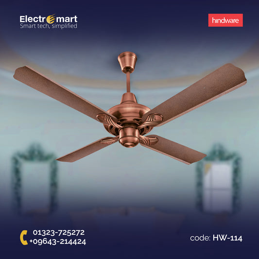 Hindware Zuri 52" Luxury Ceiling Fan Copper Finish (HW-114)