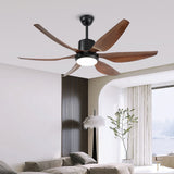 Luxara Cyclone 66" – Ultra-Silent Luxury Ceiling Fan with Integrated LED & 6-Blades Aerodynamic Design (Dark Wood Finish) LXC-102