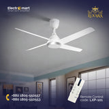 Luxara Prism 52" – Premium 4-Blades Smart DC Ceiling Fan with 3-Tone LED & Multi-Platform Smart Control (LXP-101)