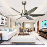 Luxara Cyclone 66" – Ultra-Sleek 6-Blades Performance Ceiling Fan with Integrated LED & High-Torque Motor (Brushed Silver Edition) LXC-104