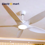 Luxara ZenAir 60" – Ultra-Modern 5-Blades BLDC Ceiling Fan with Smart 3-Tone LED & Remote Control (Arctic White Finish) LXZ-101