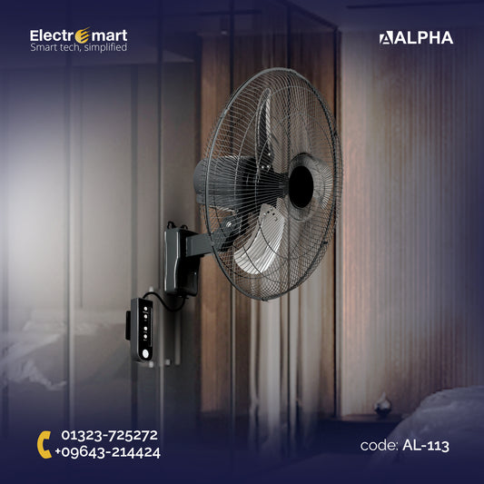 16-Inch Remote Control Wall-Fan Electric Fan Household Plastic Metal Shaking Head Fan Wholesale Wall Fan Production (AL-113)