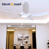 Luxara ZenAir 60" – Ultra-Modern 5-Blades BLDC Ceiling Fan with Smart 3-Tone LED & Remote Control (Arctic White Finish) LXZ-101