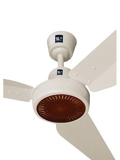 PAK Floral 56 inch Ceiling Fan (Off White, 3 Blades) with copper motor and elegant floral design – Price in Bangladesh