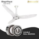 Breezalit Magnifique 3 Blades 50″ Ceiling Fan - Pearl White (BZ-107)