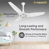 Breezalit Magnifique 3 Blades 50″ Ceiling Fan - Pearl White (BZ-107)