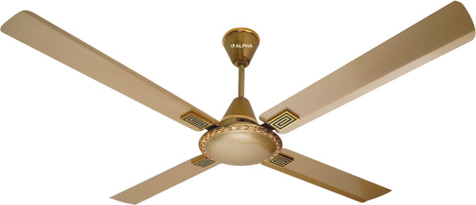 Alpha Cleo 4 Blades Signature Collection Ceiling Fan Hues Gold 56"/48" (AL-103)