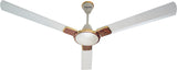 Alpha Entizer 3 Blades Signature Collection Ceiling Fan Pearl White Teakwood 56"/48" (AL-106)