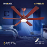 Breezalit Alina 6 Blades 48″ Ceiling Fan - Rosewood (BZ-117)