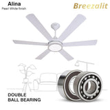 Breezalit Alina 6 Blades 48″ Ceiling Fan - White (BZ-118)