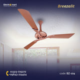 Breezalit Stella 3 blade 52″ Ceiling Fans - Rose Gold (BZ-104)