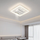Bladeless Ceiling Fan Light Recessed Smart LED Ceiling Fan Lamp With Remote Control