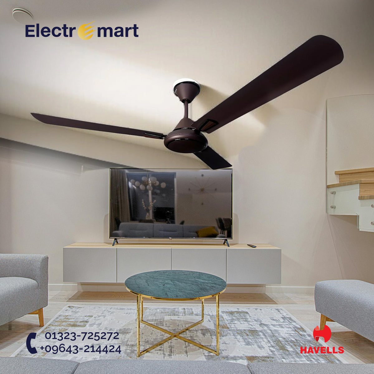 Havells Crew Decorative Ceiling Fan 56'' (Brown)