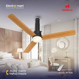 Havells Elio Prime UL - 1200mm 100% Copper BLDC RF Remote four mode Ceiling Fan (Pine Wood Matte Black)
