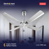 Hindware Delito 48" Luxury Ceiling Fan – Antique Steel Finish (HW-120)