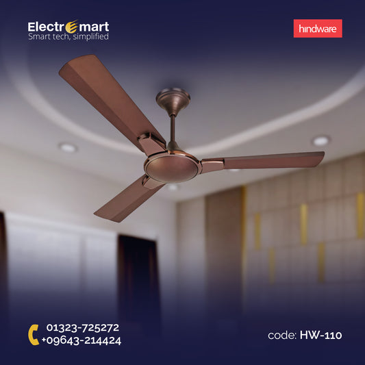 Hindware Magnum 56" Luxury Ceiling Fan – Electric Brown Metallic Finish (HW-110)