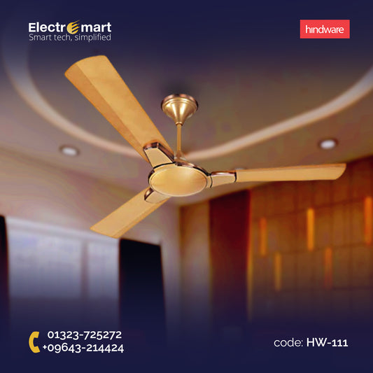 Hindware Magnum 56" Luxury Ceiling Fan – Golden Metallic Finish (HW-111)