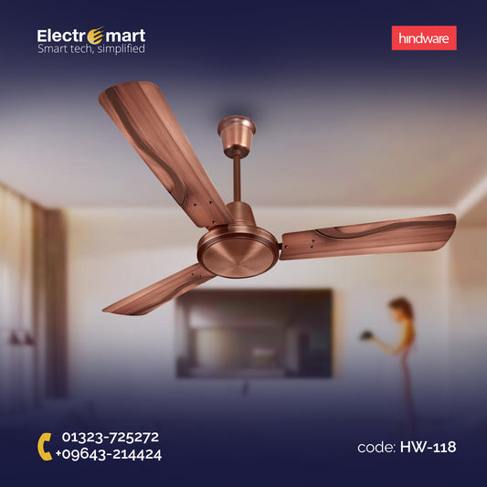 Hindware Shadow 52" Luxury Ceiling Fan Copper Finish (HW-118)