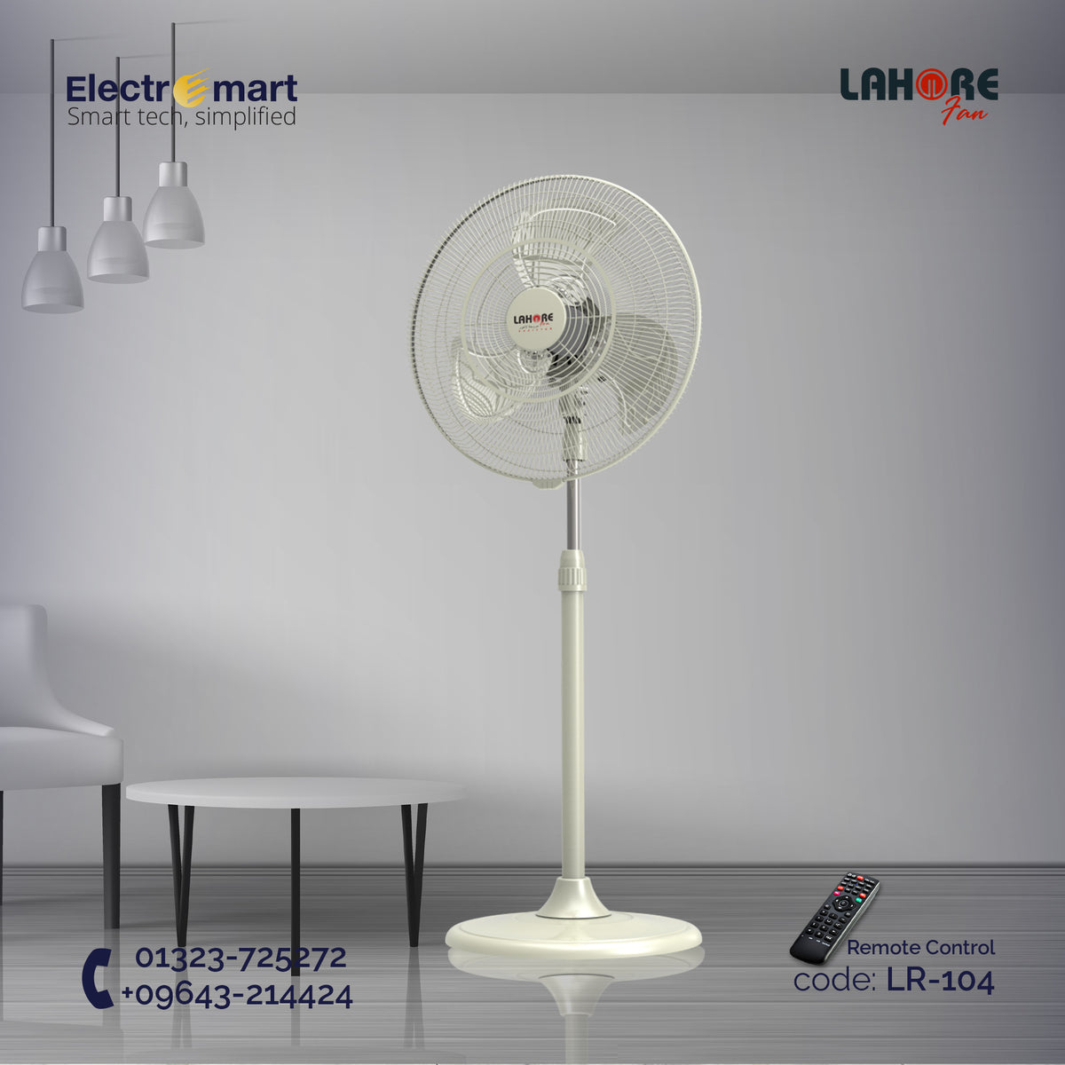 Lahore Collection 18" Bage Pedestal Fan – Electroemart Premium Essentials