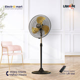 Lahore Luxury 20" Pedestal Fan (Black) | Electroemart – Premium Cooling Power