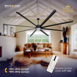 Luxara Tornado 8 Blades 120" Industrial Ceiling Fan (LXT-102) – Large Scale Airflow