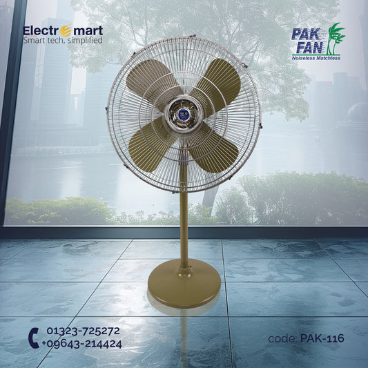 PAK 20 Inch Pedestal Fan (Olive) by Electroemart | Premium Home Comfort