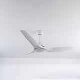Aero Silk Roverr 52" Smart Ceiling Fan (White, 3 Blades) – Tuya WiFi BLDC Motor Modern Minimal Ceiling Fan