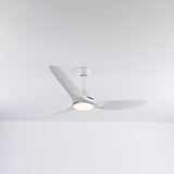 Aero Silk UL Roverr 52" Smart Ceiling Fan (White, 3 Blades) – Tuya WiFi BLDC Motor LED Dual Light Ceiling Fan