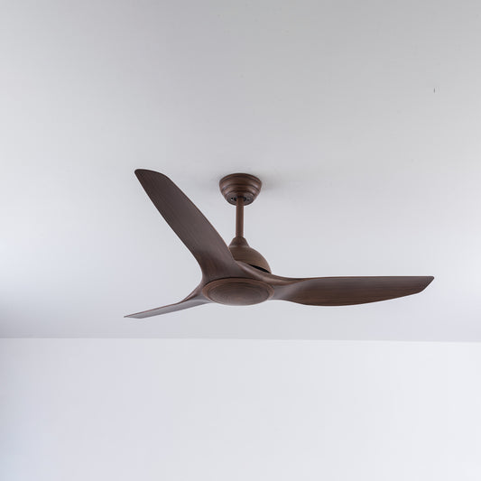 Aero Wood Roverr 52" Smart Ceiling Fan (Dark Wood, 3 Blades) – Tuya WiFi BLDC Motor Premium Wooden Ceiling Fan