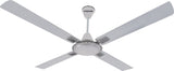 Alpha Cleo 4 Blades Signature Ceiling Fan White Chrome AL-102 – 56/48 inch luxury fan with pure copper motor