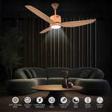 BLDC Supersaver Marigold Lightkit 52" Ceiling Fan – Smart 3-Color LED Light | Energy Saving BLDC Motor | Silent Operation | Forward/Reverse Mode