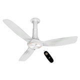 Havells Inox UL - 1200mm ABS ribbed blades Remote control IOT Enable Ceiling Fan (White)