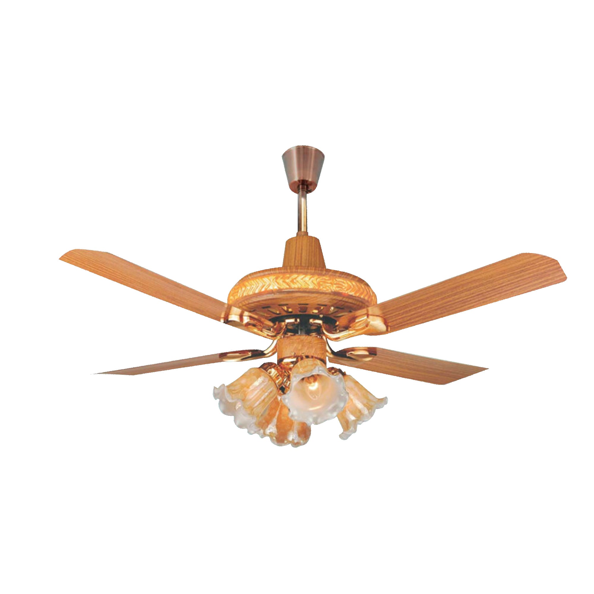 Hindware Ambience 48 inch Teak Wood Decorative Ceiling Fan with center light, remote control, and noiseless copper motor – Price in Bangladesh