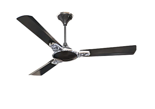 Hindware Magnum Art 56 inch Glossy Black Granite Finish Luxury Ceiling Fan with noiseless copper motor – Price in Bangladesh