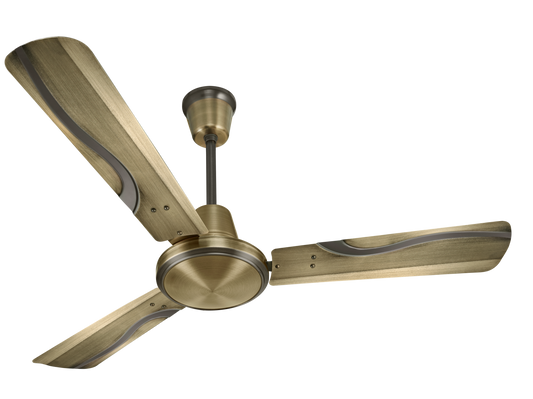 Hindware Shadow 52 inch Brass Finish Luxury Ceiling Fan with aerodynamic 3-blade PU finish and noiseless copper motor – Price in Bangladesh
