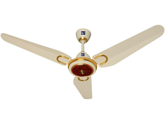 PAK Favourite Wood 56 inch Ceiling Fan (Off White, 3 Blades) with copper motor and elegant wooden design – Price in Bangladesh