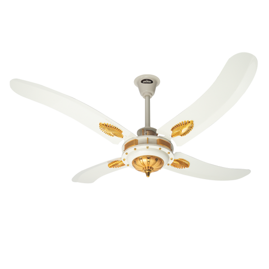 PARWAZ 56" Avionics 4-Blade Ceiling Fan (Off White) – 99.99% Copper Motor | 300 RPM High-Speed | Elegant & Energy-Efficient Pakistani Ceiling Fan
