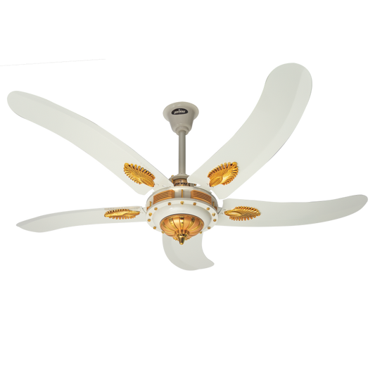 PARWAZ 56" Avionics 5-Blade Ceiling Fan (Off White) – 99.99% Copper Motor | 330 RPM High-Speed | Silent & Energy-Efficient Pakistani Ceiling Fan