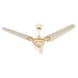 PARWAZ 56" Crown Ceiling Fan (Off White) – 99.99% Copper Motor | 315 RPM High-Speed | Elegant Pakistani 3-Blade Ceiling Fan